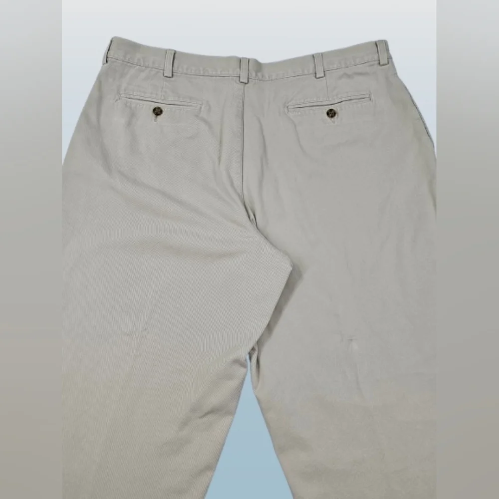 L.L. Bean Light Tan‎ Khaki Pants with Plaid Flannel Lining